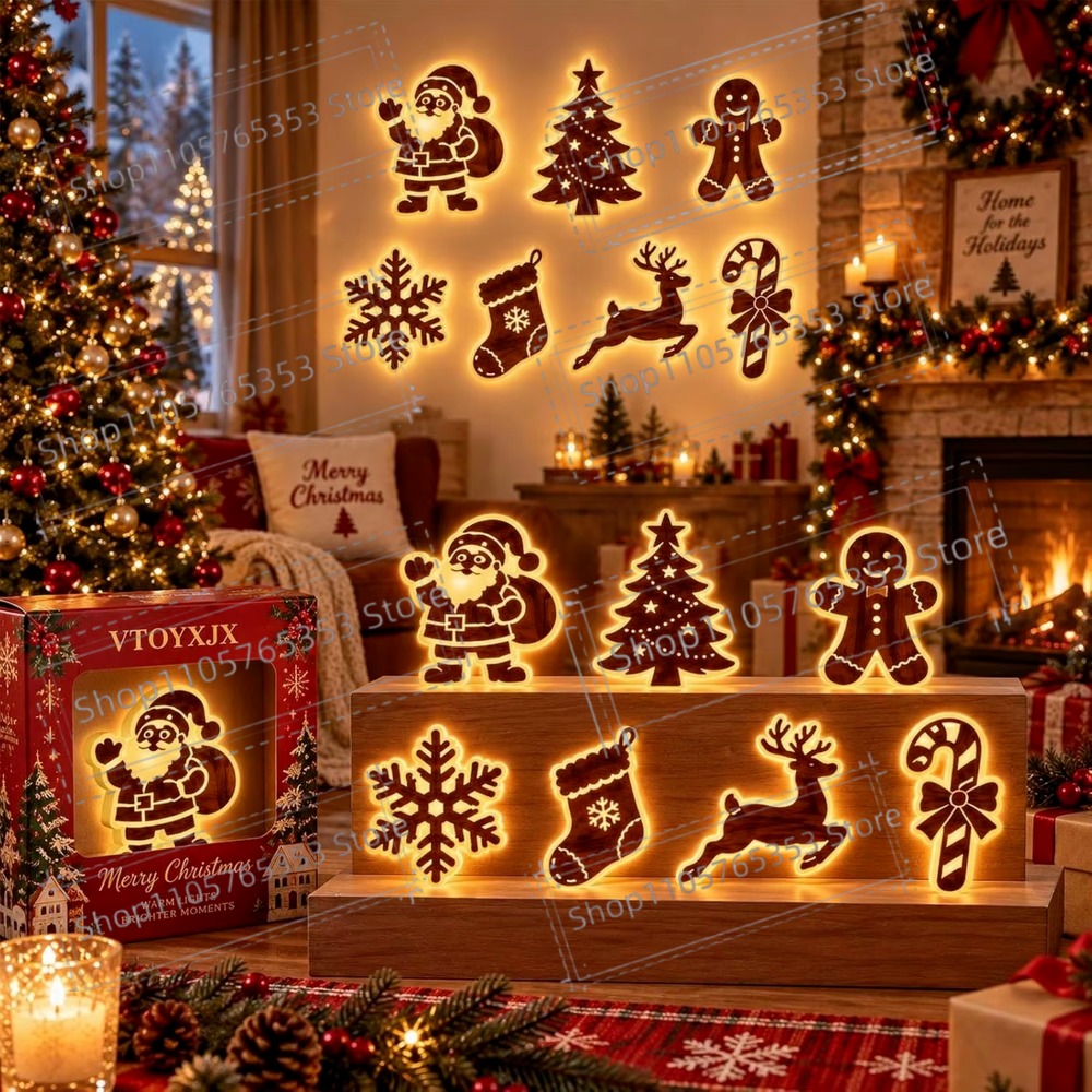2027 Reindeer Glow Christmas D - Up Lighting Decor ulasan dan harga