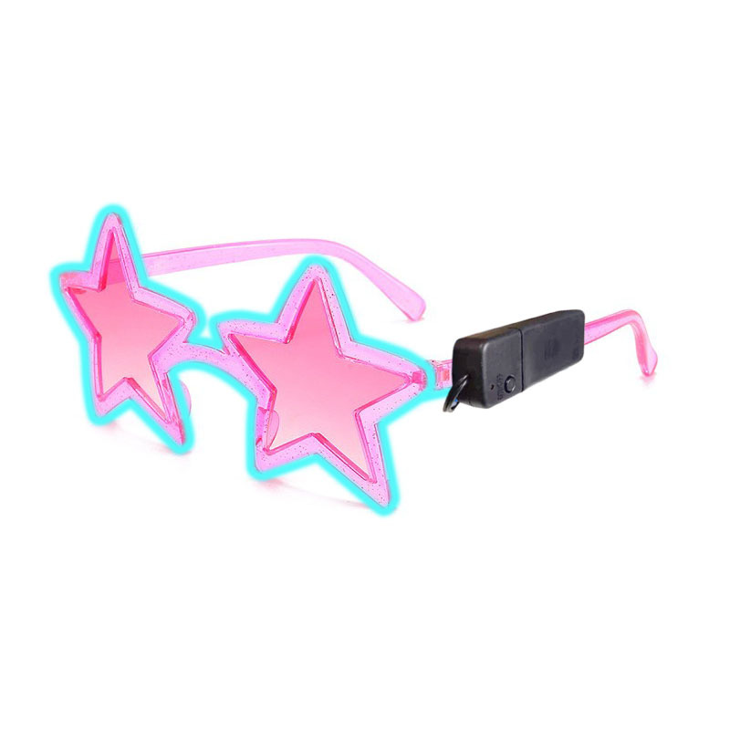 Star Shape LED Glowing Glasses - Lighting Visual ulasan dan harga