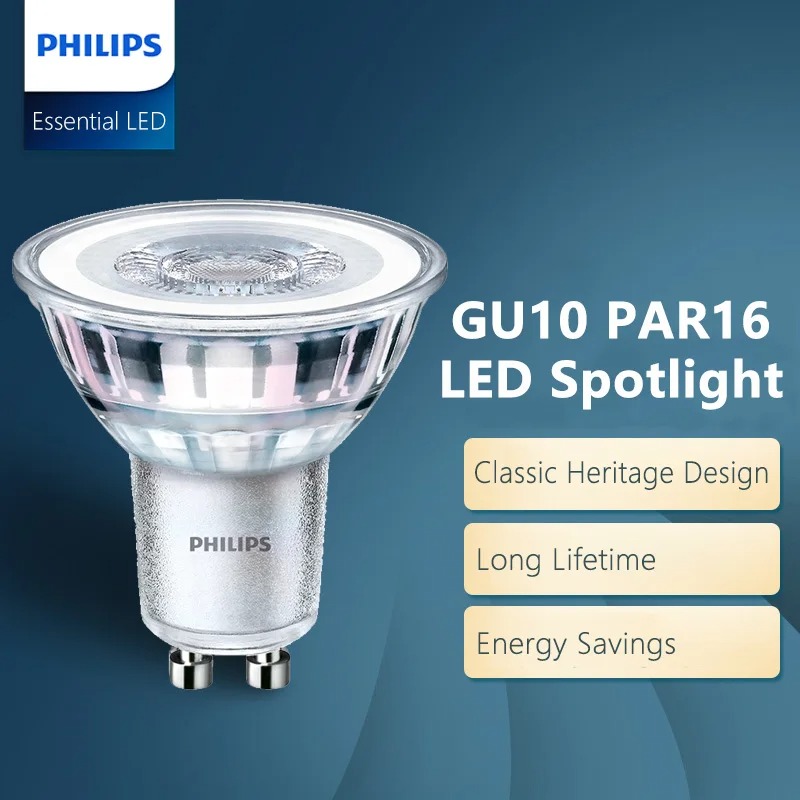 Philips LED GU10 PAR16 Essenti - Philips Bulb Led Classic ulasan dan harga