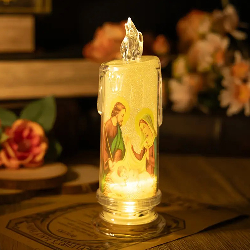 Jesus Virgin Christ LED Candle - Lighting Decoration Ideas ulasan dan harga
