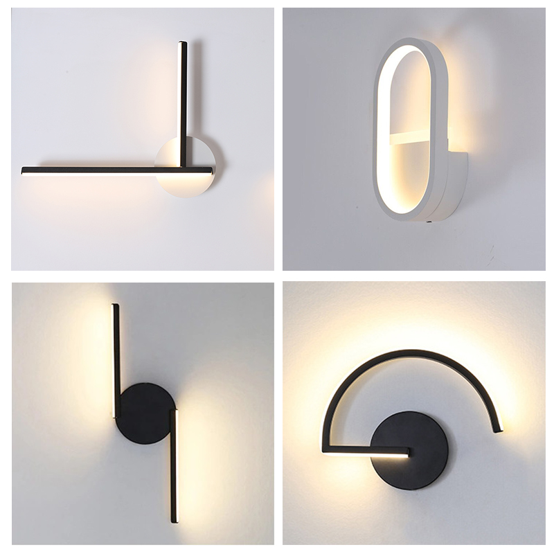 Modern Nordic LED Wall Lamp, M - Up Lighting Decor ulasan dan harga