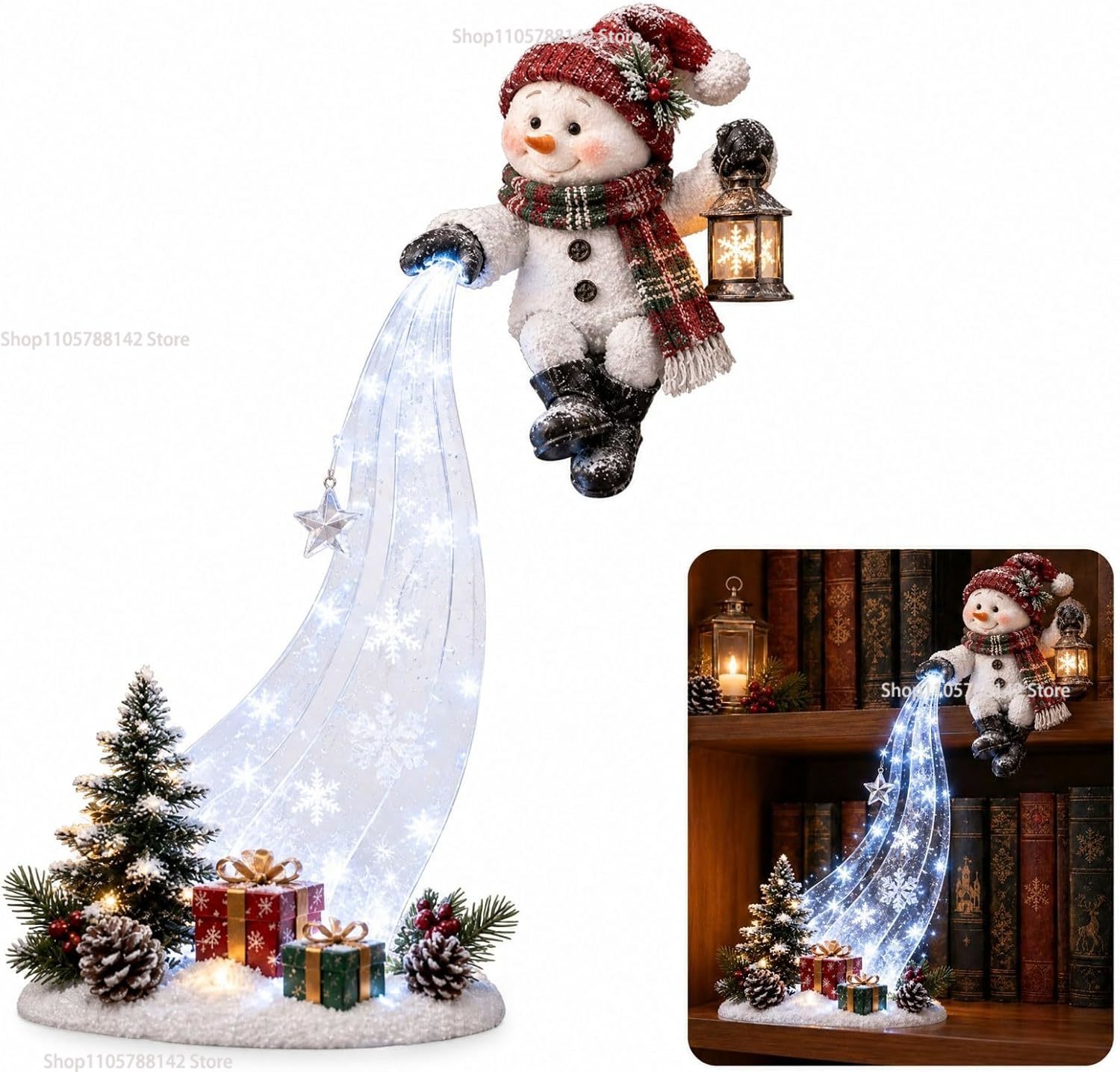 Christmas Shelf-Edge Lighted S - Lighting Christmas Decor ulasan dan harga