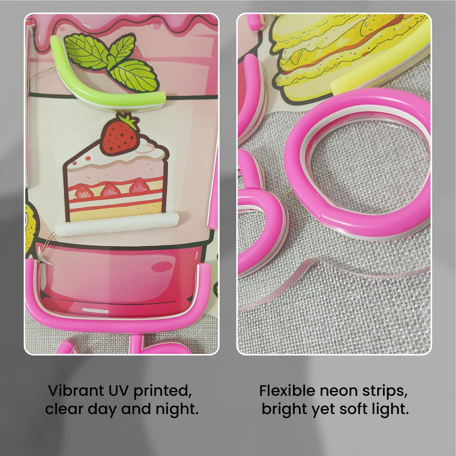 Boba Neon Sign Light Up Bubble - Up Lighting Decor ulasan dan harga